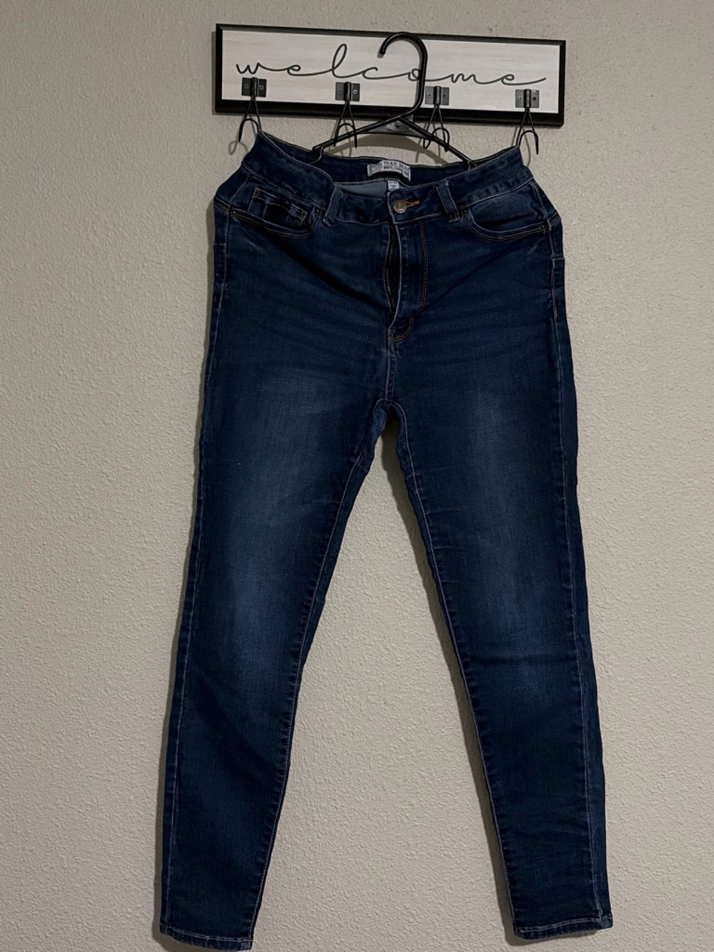 Wax Jean Navy Blue Skinny Jeans